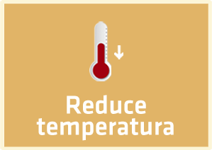 Reduce temperatura